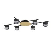 8304/6C COMFI золотой/черный, металл/акрил Светильник потолочный GX53 LED 6*7W 220V BENUA