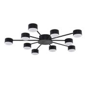 8344/10C COMFI черный, металл Люстра GX53 LED 10*7W 220V TORINA