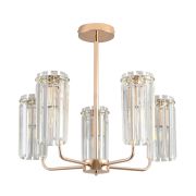 8347/5 CLASSI золото/прозрачный, металл/хрусталь Люстра подвесная E14 5*40W 220V FAVLA