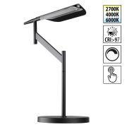 359541 LEDO NT25 000 черный Лампа настольная диммир. со сменой цвет. темпер. (управление- сенсор) IP20 LED 14W 100-240V 2700К4000К6000К ALA