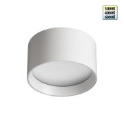 359594 OVER NT25 000 белый Светильник накладной светодиодный с переключ. цв. температуры IP20 LED 12W 220-240V 3000К4000К6000К ORBIS