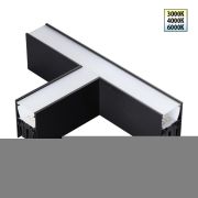 359611 OVER NT25 000 черный Светильник соединитель «Т» с переключ. цв. температуры IP20 LED 12W 220-240V 3000К4000К6000К FATTO