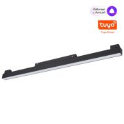 359631 SHINO NT25 000 черный Трековый низковольт. св-к диммир. со сменой цв.температуры, пульт ДУ/Tuya Smart Life IP20 LED 20W 48V 3000-6000K FLUM