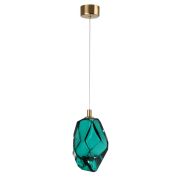 7110/4LA L-VISION ODL25 Подвесной светильник зеленый/бирюз. стекло/металл IP20 LED 4W 300Лм 3000K 200° 220V GEMME