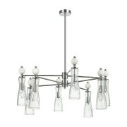 8268/8 NEOCLASSI хром/белый/прозрачный, металл/керамика/стекло Люстра Е14 8*40W 220V EMILY