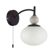 8273/1W NEOCLASSI черный/серый/белый, металл/керамика/стекло Бра Е14 1*40W 220V GLORIYA