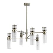 8277/6 MODERNI сатин никель/прозрачный, металл/стекло Люстра Е14 6*40W 220V DENVER