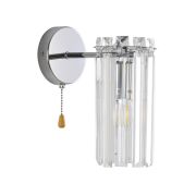 8348/1W CLASSI хром/прозрачный, металл/хрусталь Бра E14 1*40W 220V FAVLA