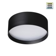 359599 OVER NT25 000 черный Светильник накладной светодиодный с переключ. цв. температуры IP20 LED 24W 220-240V 3000К4000К6000К ORBIS