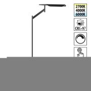 359542 LEDO NT25 000 черный Торшер диммир. со сменой цвет. темпер. (управление- сенсор) IP20 LED 14W 100-240V 2700К4000К6000К ALA