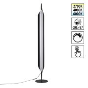 359543 LEDO NT25 000 черный Торшер диммир. со сменой цвет. темпер. (управление- сенсор) IP20 LED 32W 100-240V 2700К4000К6000К ALA