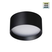 359597 OVER NT25 000 черный Светильник накладной светодиодный с переключ. цв. температуры IP20 LED 18W 220-240V 3000К4000К6000К ORBIS