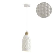 8350/1B SUSPENTIONI белый, металл/керамика Подвес E27 60W 220V CANESTRA