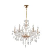 8376/6 CLASSI LN золото/прозрачный, металл/хрусталь Люстра подвесная E14 6*40W 220V ALISSA