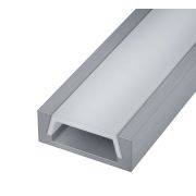 ST017.129.01.1 Накладной профиль с рассеивателем (Комплект: Рассеиватель 2м; Заглушки 2шт; Монтажная Светодиодные ленты