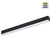 359938 PORT NT25 208 черный Трековый светильник с переключ. цв. темпер. IP20 LED 3000К4000К6000К 24W 90-240V VECTOR