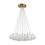 7109/19 MIDCENT ODL26 Подвесной светильник  белый/стекло/металл E14 19*5W  220-240V MAGIA