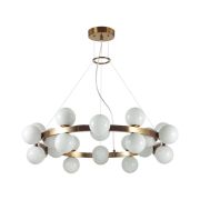 7109/24 MIDCENT ODL26 Подвесной светильник  белый/стекло/металл IP20 G9 24*5W  220-240V MAGIA