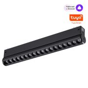 359949 PORT черный Трековый светодиодный светильник диммир. со сменой цв.температуры, пульт ДУ/Tuya Smart Life LED 18W 90-240V VECTOR
