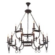 Crystal Lux Люстра Crystal Lux SUERTE BROWN SP12+6