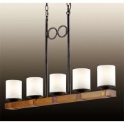 Подвесная люстра Odeon Light Fabo 2767/5 медный,белый,коричневыйE27x5*60W