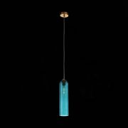 SL1145.383.01 Светильник подвесной ST-Luce Латунь/Голубой E27 1*60W CALLANA