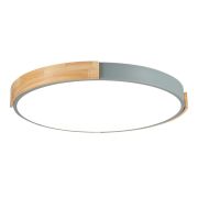 SLE201372-01 Светильник потолочный Серый, Светлое дерево/Белый LED 1*40W 3000K/4000K/6000K DELIA