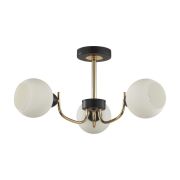 5642/3C COMFI LN23 000 чёрный, золотой Люстра потолочная E27 3*60W 220V BLISS