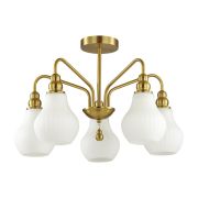 4562/5C MODERNI LN21 000 латунь Люстра потолочная E27 5*60W 220V ELEONORA