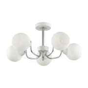 5641/5C COMFI LN23  белый, хром Люстра потолочная E27 5*60W 220V BLISS