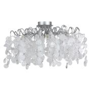 Crystal Lux Светильник потолочный Crystal Lux TENERIFE PL8 SILVER