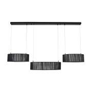 8371/70L LEDIO LN26 258 черный, металл/текстиль/силикон Люстра подвесная LED 70W 3000/4000/6000K 220V KAVA