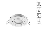 371017 WIR NT25 576 белый Светильник встраиваемый поворотный IP20 GU10 50W 220-240V MORUS