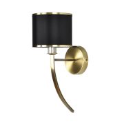 8406/1W MODERNI LN26 000 античная бронза/черный металл/текстиль Бра Е14 40W 220V DEMETRA