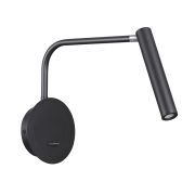 5637/3WLY УЦЕНКА(НЕВОЗВРАТНЫЙ ТОВАР) LEDIO LN26 434 чёрный Бра LED 2,5W 3000K 220V FINN