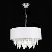 SLE1120-103-07 Светильник подвесной Хром/Белый E14 7*40W DAHLIA