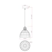 Подвесной светильник Freya FR5335PL-01B
