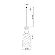 Подвесной светильник Freya FR5148PL-01SG