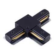 135144 PORT NT22 197 черный Соединитель с токопроводом «T» для однофазного двухжильного шинопровода IP20 220V