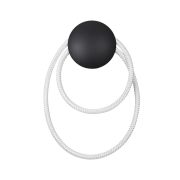 4398/20WL HIGHTECH ODL23 000 черный/металл/канат Настенный св-к IP20 LED 20W 3000K CORDA