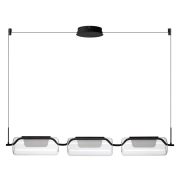 5003/30L L-VISION ODL23 391 черный матовый/прозрачный/стекло Люстра LED 30W 3000K KAVIA