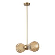 5402/2 MODERN ODL_EX23 000 золотой/янтарный/металл/стекло Подвес E14 2*40W ELICA