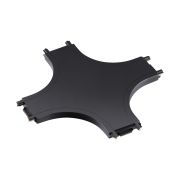 135211 SHINO NT23 170 черный Соединитель с токопроводом «X» для низковольтного шинопровода IP20 48V SMAL