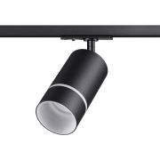 370777 PORT NT21 250 черный Светильник трековый однофазный трехжильный IP20 GU10 9W 235V ELINA