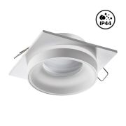 370785 SPOT NT21 528 белый Светильник встраиваемый влагозащищенный IP44 GU10 9W 220V WATER