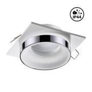 370786 SPOT NT21 528 белый/хром Светильник встраиваемый влагозащищенный IP44 GU10 9W 220V WATER