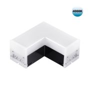 359116 OVER NT23 060 черный Светильник-соединитель «L»- образный с двумя сетевымм входами IP20 LED 8W 4000K 100-265V 720Лм BITS