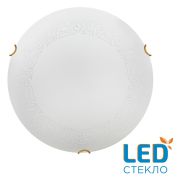 7602/DL SNOK SN 000 Светильник стекло/белое/золото LED 48Вт 4000K D405 IP20 AMMONITE