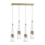 5043/42L L-VISION ODL24 000 глянц.золото/прозрачный/металл/стекло Люстра LED 42W 3000K 4167Лм LUMP