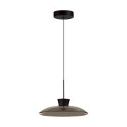 5055/9L L-VISION ODL24 387 черный/дымчатый/металл/стекло Подвес LED 9W 3000К SAUCER